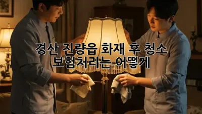 경산 진량읍 화재 후 청소, 보험처리는 어떻게?